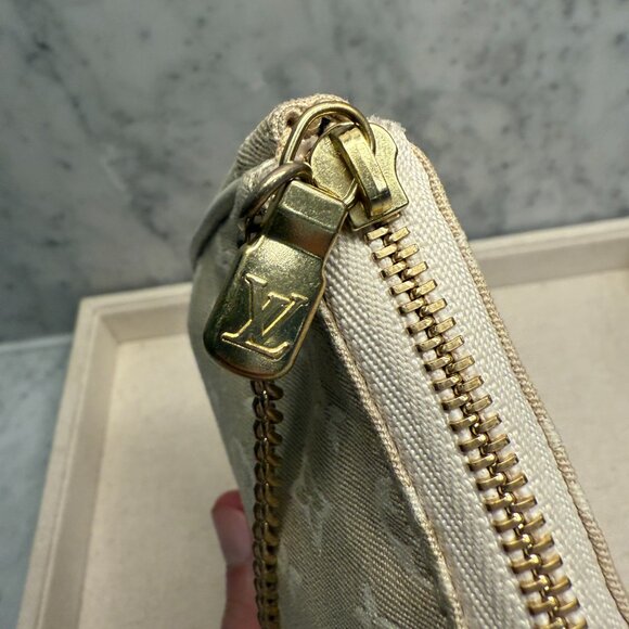 Louis Vuitton Dune Monogram Mini Lin Canvas Pochette on Chain - Picture 3 of 8